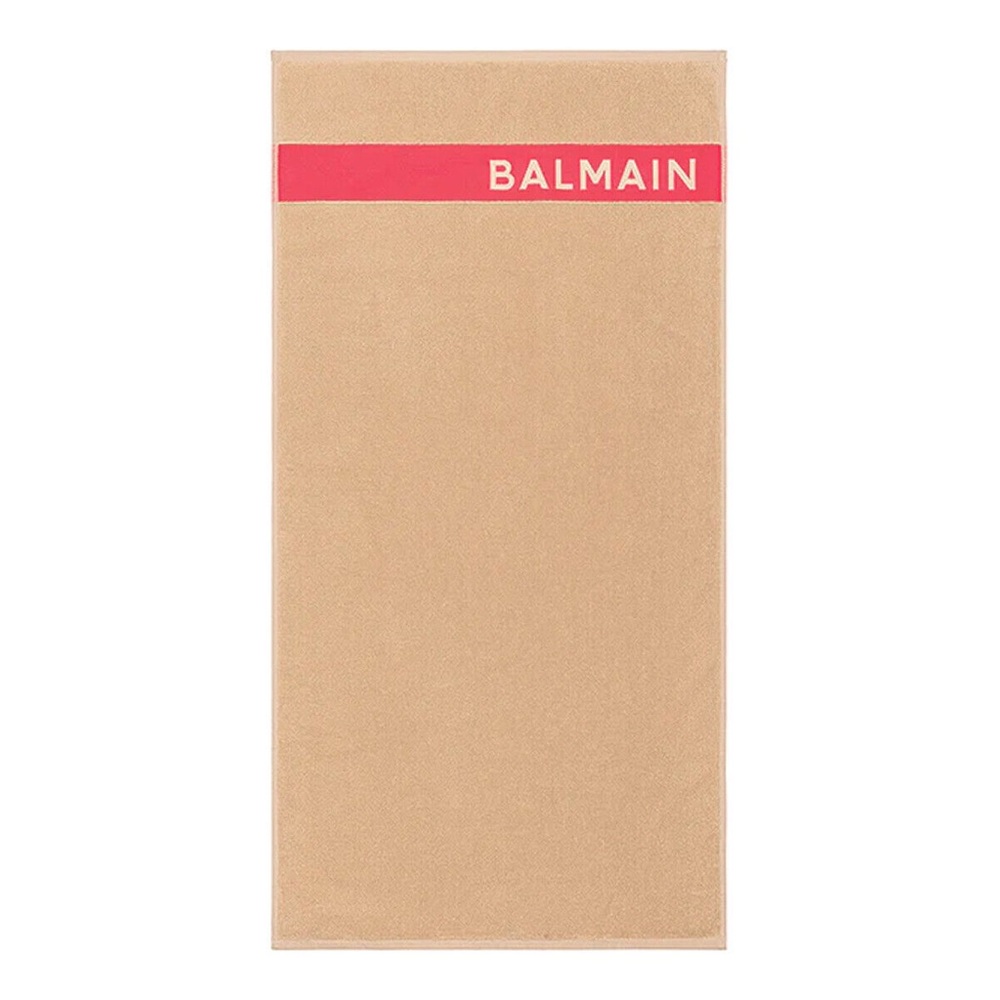 BALMAIN LIMITED EDITION HAIR SPA TOWEL NEON PINK LOGO NEW LAST ONE